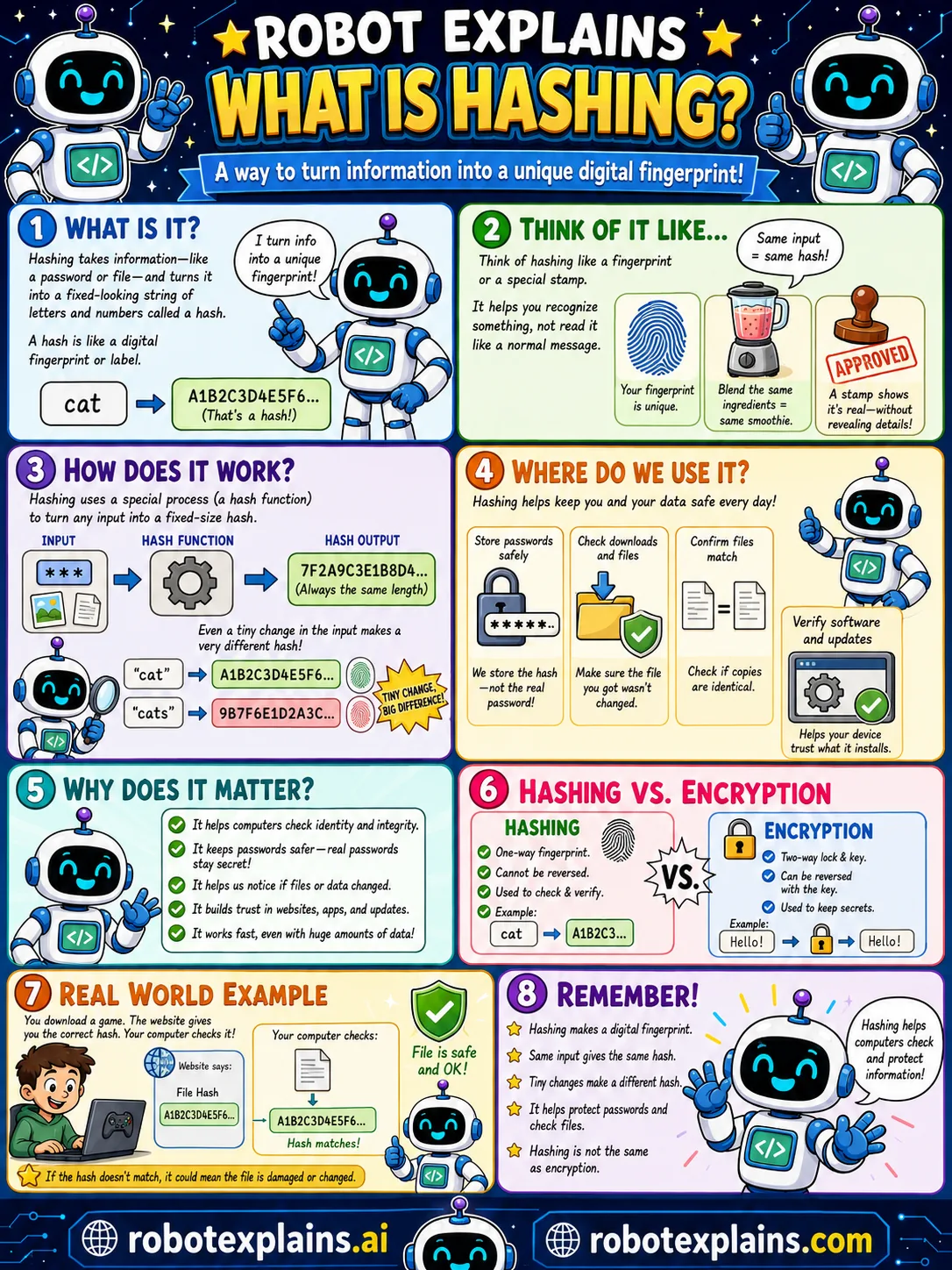Infographic: What Is Hashing?. Turning information into a unique digital fingerprint.