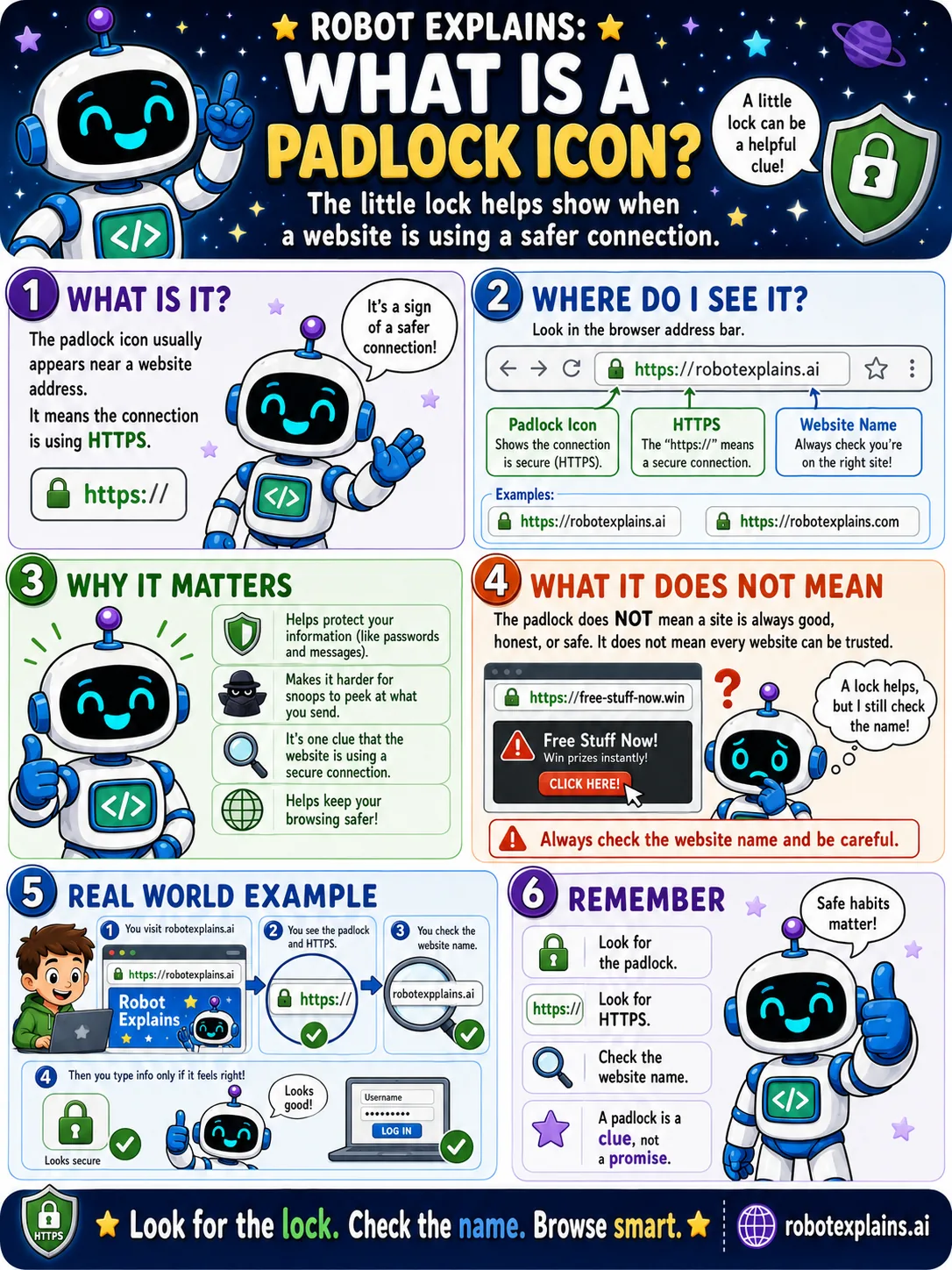 Infographic: What Is a Padlock Icon?. The little lock that shows a website is using a safer connection.